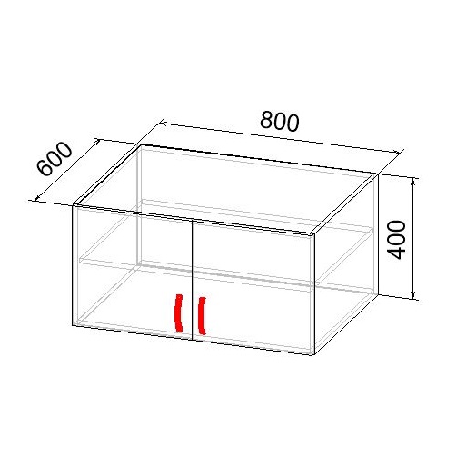 Антресоль 800х600х400
