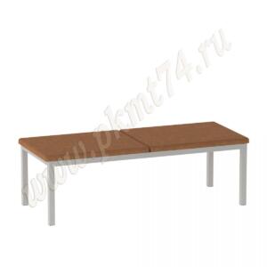 Банкетка для офиса с мягким сидением МТ 05-7 К-з коричневый