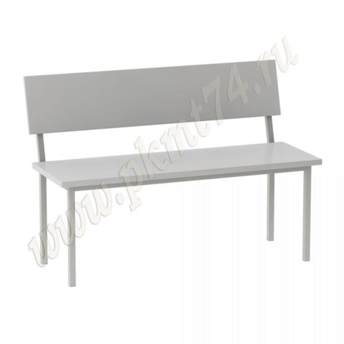 Банкетка для посетителей на каркасе МТ 05-3 Серый Банкетка для посетителей на каркасе МТ 05-3 Серый