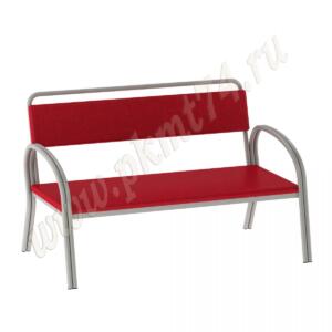 Банкетка для посетителей Визит МТ 05-12 к-з Красный Банкетка для посетителей Визит МТ 05-12 к-з Красный