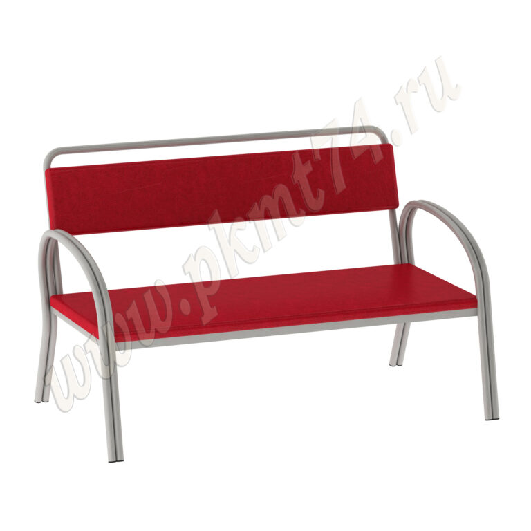 Банкетка для посетителей Визит МТ 05-12 к-з Красный