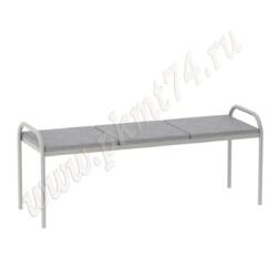 Банкетка для посетителей без спинки МТ 05-5 Серый Банкетка для посетителей без спинки МТ 05-5 Серый