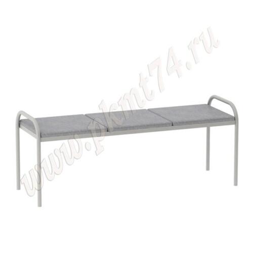 Банкетка для посетителей без спинки МТ 05-5 Серый Банкетка для посетителей без спинки МТ 05-5 Серый