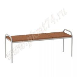 Банкетка мягкая на металлокаркасе из круглой трубы МТ 05-5 к-з Коричневый Банкетка мягкая на металлокаркасе из круглой трубы МТ 05-5 к-з Коричневый
