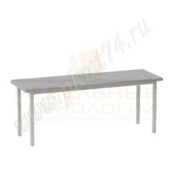 Банкетка на металлокаркасе мягкая МТ 05-2 к-з Серый Банкетка на металлокаркасе мягкая МТ 05-2 к-з Серый