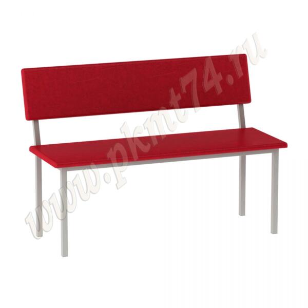 Банкетка с мягким сиденьем и спинкой МТ 05-6 к-з Красный Банкетка с мягким сиденьем и спинкой МТ 05-6 к-з Красный