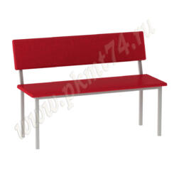 Банкетка со спинкой мягкая МТ 05-6 к-з Красный Банкетка со спинкой мягкая МТ 05-6 к-з Красный