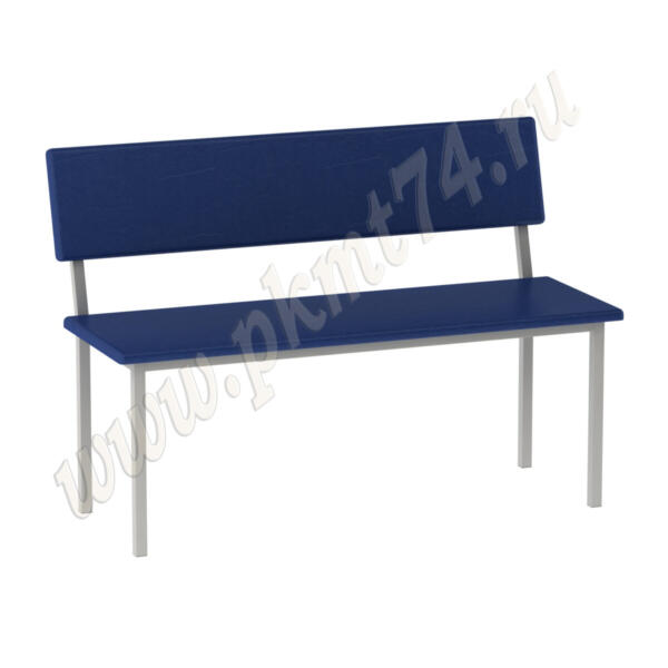 Банкетка со спинкой мягкая МТ 05-6 к-з Синий