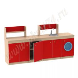 Детская игровая Кухня МТ 17-27 Дуб Молочный-Красный