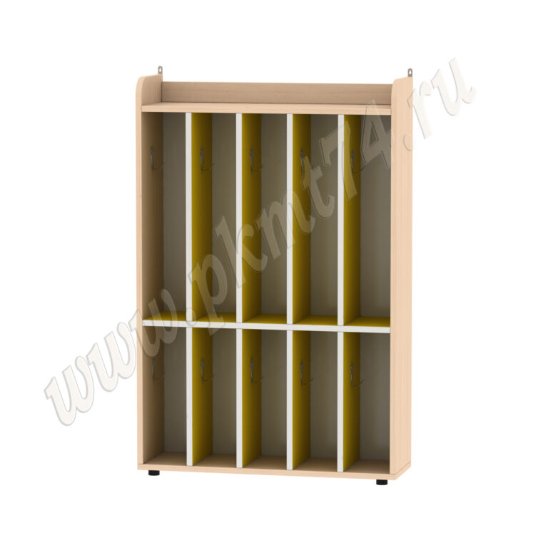 Детская вешалка для полотенец МТ 17-89 Дуб Молочный-Жёлтый