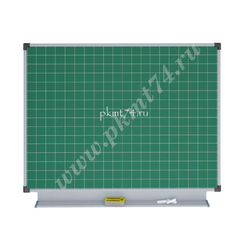 Доска школьная одноэлементная зеленая в клетку