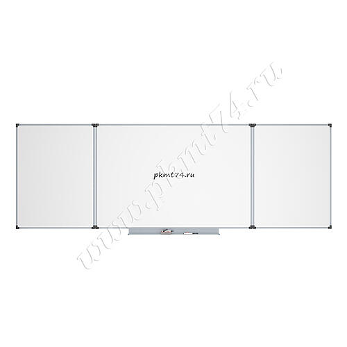 Доска школьная трехэлементная маркерная белая 32 Б