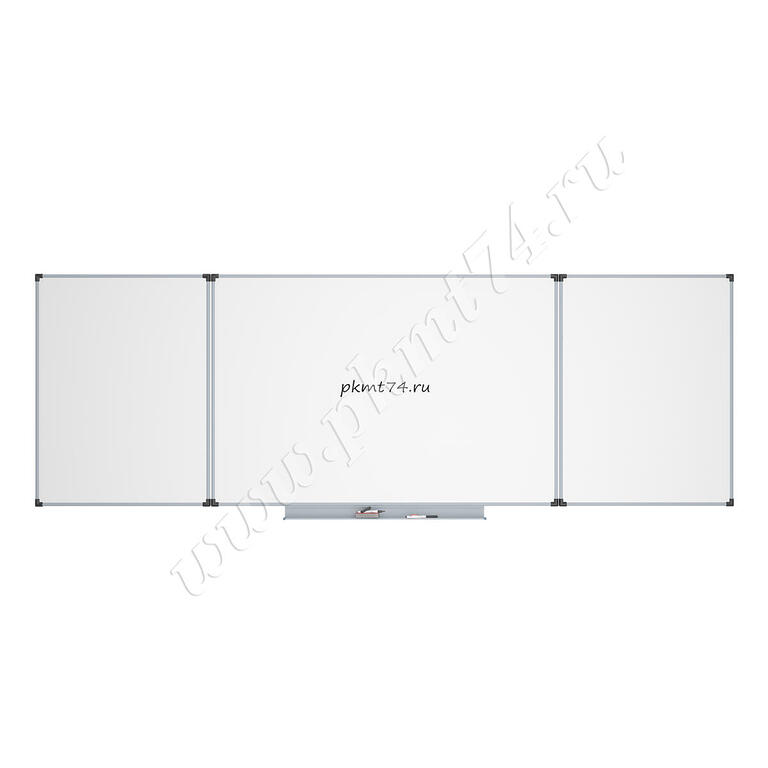 Доска школьная трехэлементная маркерная белая 32 Б