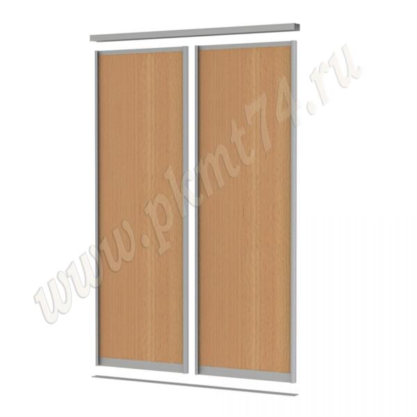 Двери купе со вставками ЛДСП МТ 101-1 Бук