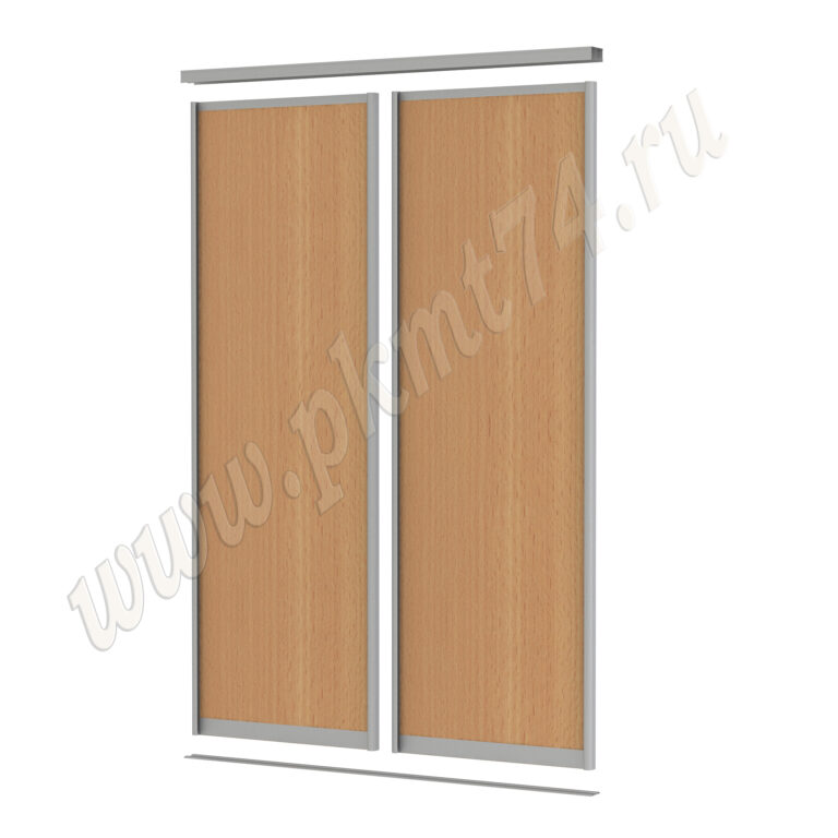 Двери купе со вставками ЛДСП МТ 101-1 Бук