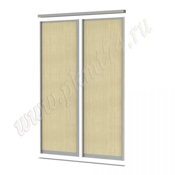 Двери купе со вставками ЛДСП МТ 101-1 Клён