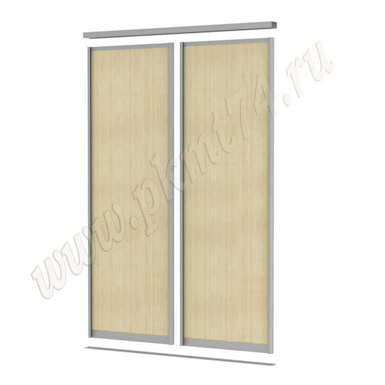 Двери купе со вставками ЛДСП МТ 101-1 Клён