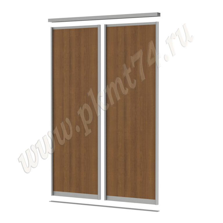 Двери купе со вставками ЛДСП МТ 101-1 Орех