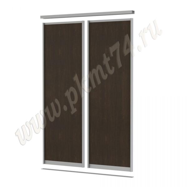 Двери купе со вставками ЛДСП МТ 101-1 Венге