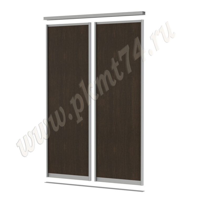 Двери купе со вставками ЛДСП МТ 101-1 Венге