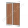 Двери купе со вставками ЛДСП МТ 101-1 Вишня Оксфорд
