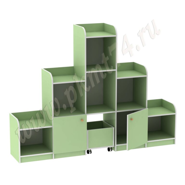 Игровая Горка с ящиком для игрушек МТ 17-23 Салатовый