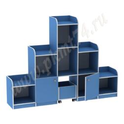 Игровая Горка с ящиком для игрушек МТ 17-23 Голубой