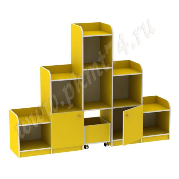 Игровая Горка с ящиком для игрушек МТ 17-23 Желтый