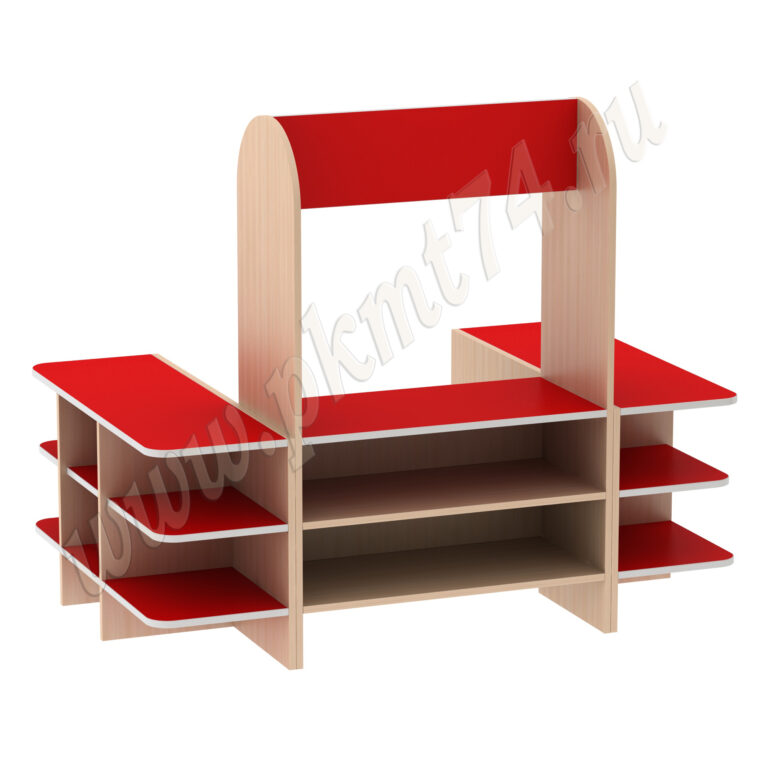 Игровая Магазин МТ 17-28 Дуб Молочный-Красный Игровая Магазин МТ 17-28 Дуб Молочный-Красный
