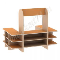 Игровая Магазин МТ 17-28 Дуб Молочный-Оранжевый