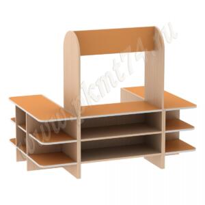 Игровая Магазин МТ 17-28 Дуб Молочный-Оранжевый