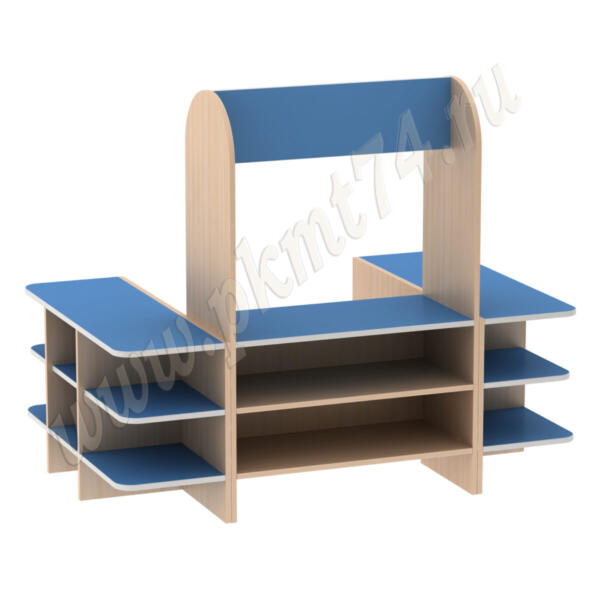 Игровая Магазин МТ 17-28 Дуб Молочный-Голубой Игровая Магазин МТ 17-28 Дуб Молочный-Голубой