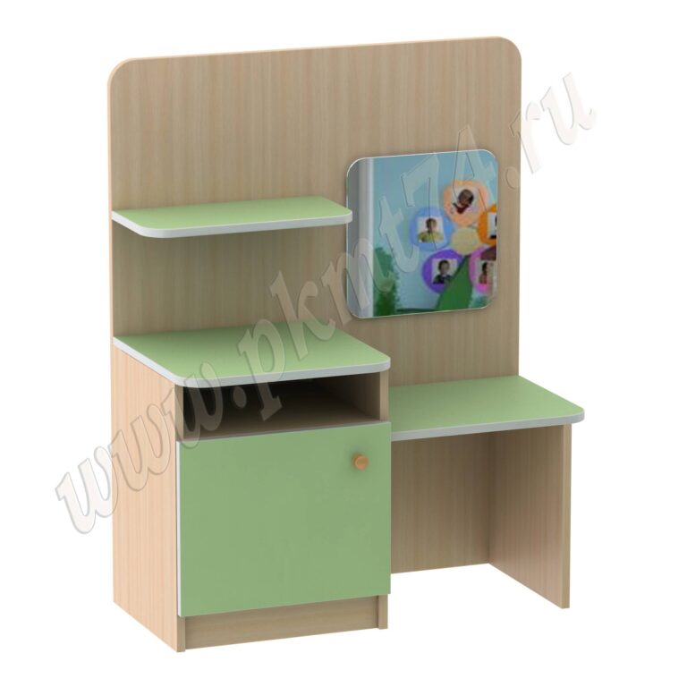 Игровая Парикмахер МТ 17-29 Дуб Молочный-Салатовый