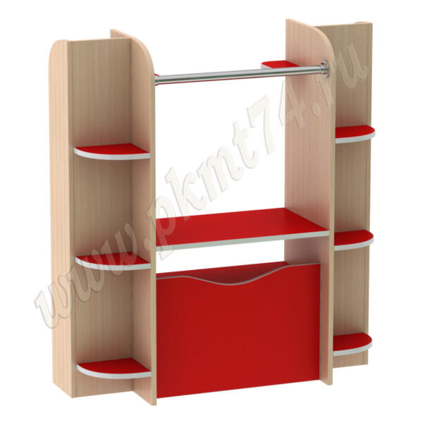 Игровая Театр МТ 17-35 Дуб Молочный-Красный Игровая Театр МТ 17-35 Дуб Молочный-Красный