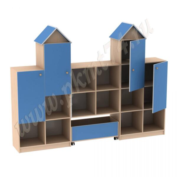 Игровая Замок МТ 17-24 Дуб Молочный-Голубой Игровая Замок МТ 17-24 Дуб Молочный-Голубой