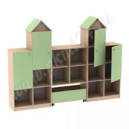 Игровая Замок МТ 17-24 Дуб Молочный-Салатовый