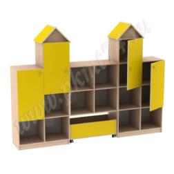 Игровая Замок МТ 17-24 Дуб Молочный-Желтый