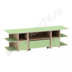 Игровой детский стол МТ 17-47 Дуб Молочный-Салатовый