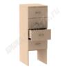 Шкаф картотечный с широкими ячейками МТ 25-1 дуб Молочный