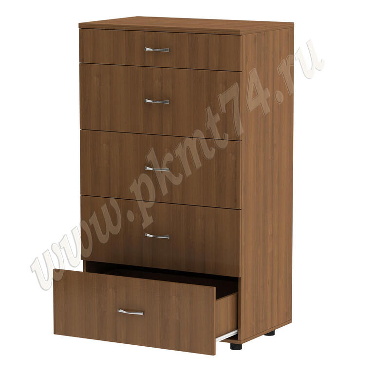 Комод с пятью ящиками МТ 10-13 орех Ноче Экко Комод с пятью ящиками МТ 10-13 орех Ноче Экко