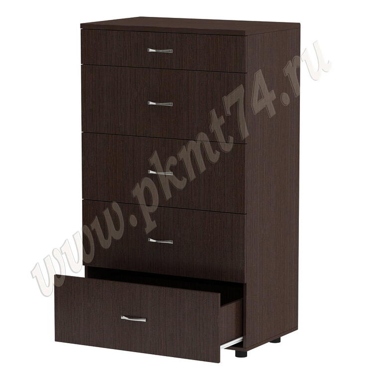 Комод с пятью ящиками МТ 10-13 венге темный Комод с пятью ящиками МТ 10-13 венге темный