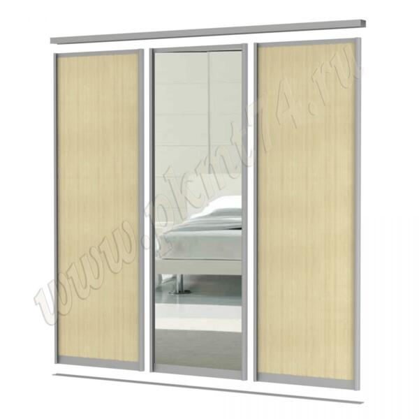 Комплект дверей купе с комбинированным наполнением МТ 101-5 Клён