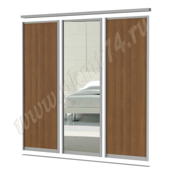 Комплект дверей купе с комбинированным наполнением МТ 101-5 Орех