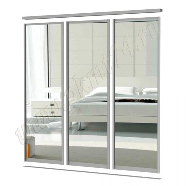 Комплект из трёх зеркальных дверей купе МТ 101-7 Комплект из трёх зеркальных дверей купе МТ 101-7