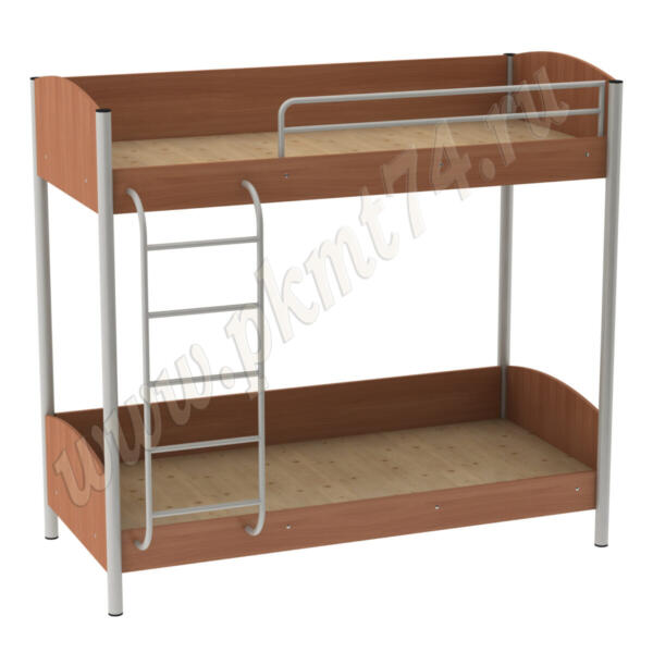 Кровать двухъярусная для хостела МТ 16-8 Вишня Оксфорд