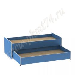 Кровать с двумя ярусами МТ 17-109 Голубой