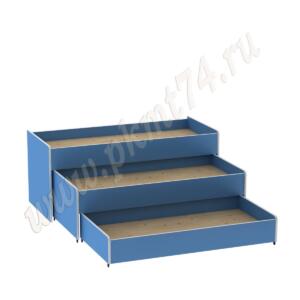 Кровать трёхъярусная МТ 17-33 Голубой