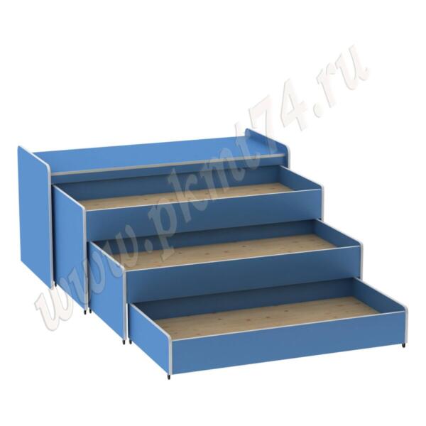 Кровать тумбовая МТ 17-34 Голубой