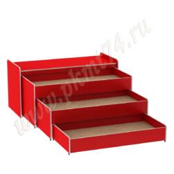 Кровать тумбовая МТ 17-34 Красный Кровать тумбовая МТ 17-34 Красный