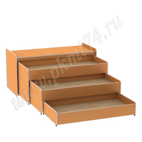 Кровать тумбовая МТ 17-34 Оранжевый (Манго)